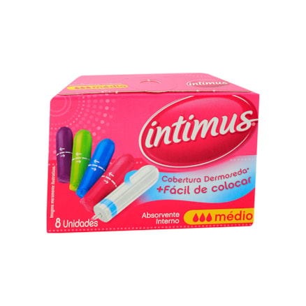 Absorvente Interno Intimus Tamanho Médio 8 Und