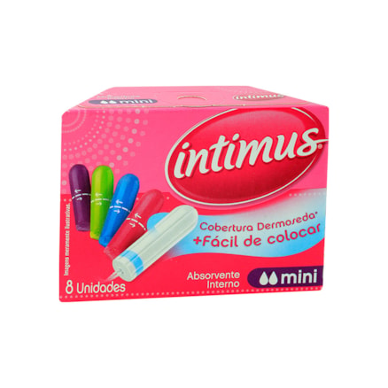 Absorvente Interno Intimus Tamanho Mini 8 Und