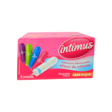 Absorvente Interno Intimus Tamanho Super 8 Und