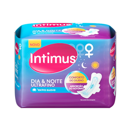 Absorvente Intimus Gel Dia E Noite Com Abas 14 Und