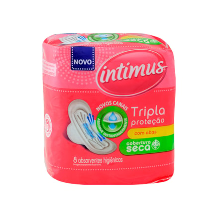 Absorvente Intimus Gel Tripla Proteção C/abas 8 Und