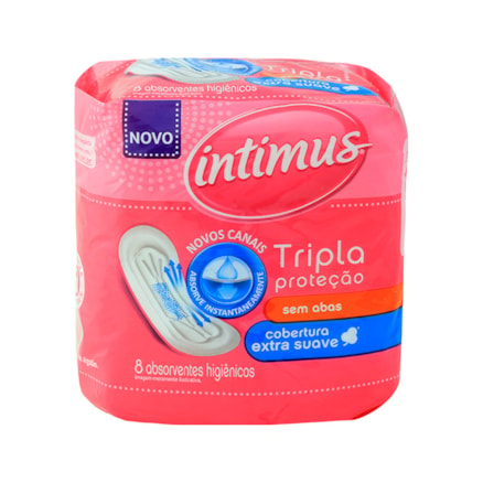 Absorvente Intimus Gel Tripla Proteção S/ Abas 8 Und