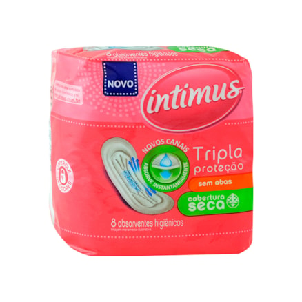 Absorvente Intimus Gel Tripla Proteção S/abas 8 Und