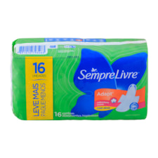 Absorvente Sempre Livre Adapt Com Abas Suave 16 Und