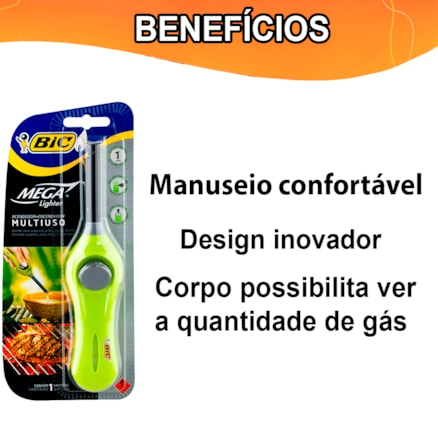 Acendedor Bic Mega Multiuso 1 Und