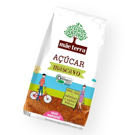 Açúcar Demerara Mãe Terra Rico Em Nutrientes 350g