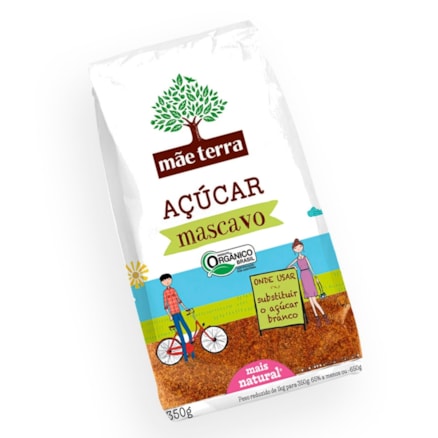 Açúcar Demerara Mãe Terra Rico Em Nutrientes 350g