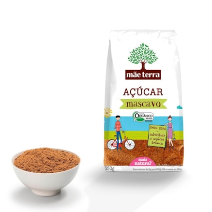 Açúcar Demerara Mãe Terra Rico Em Nutrientes 350g