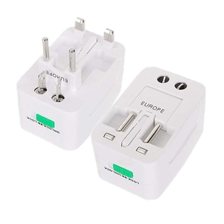 Adaptador Tomada Universal Internacional Uk Usa Europa Asia