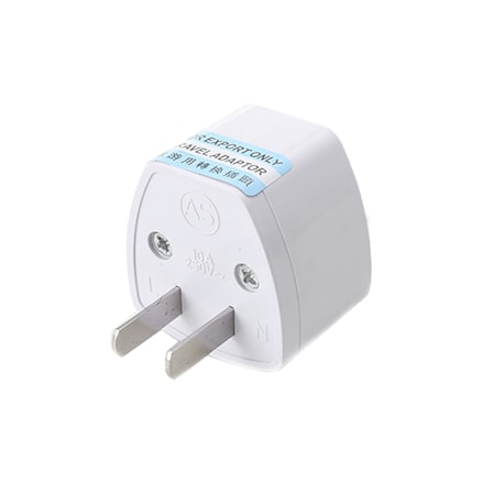 Adaptador Universal AC Pino Chato US EU Branco 1 Unidade