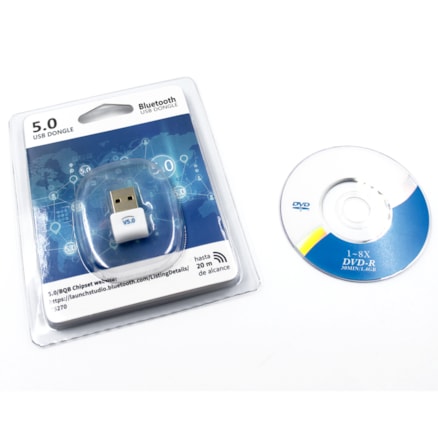 Adaptador Usb Bluetooth 5.0 Wcs 20m Branco