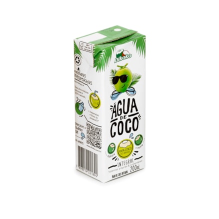 Água De Coco Dikoko Integral Hidratação Nutrição Corpo 200ml