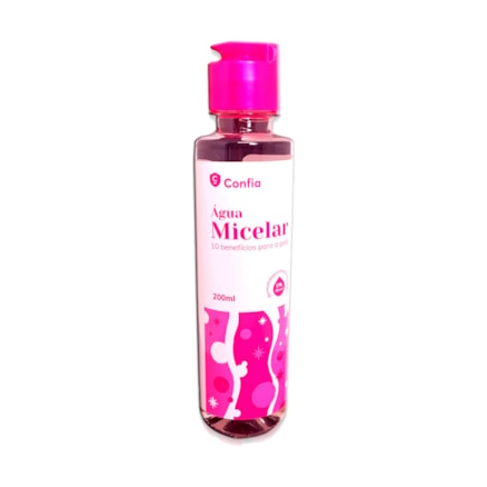 Água Micelar Confia Limpeza Facial Demaquilante 200ml