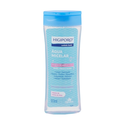 Água Micelar Higiporo Todos Tipos Peles Limpa Poros 120ml