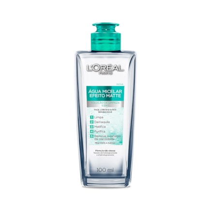 Água Micelar Loreal Efeito Matte 100ml