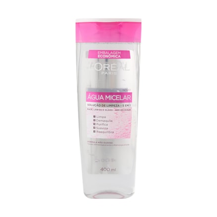 Água Micelar Loreal Paris Solução Limpeza Não Oleosa 400ml