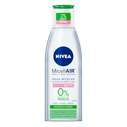 Água Micelar Nivea 7x1 Pele Mista E Oleosa 200ml