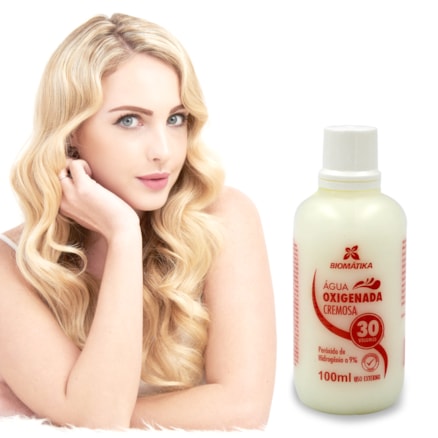Água Oxigenada Descolorante 30 Volumes Biomátika 100ml