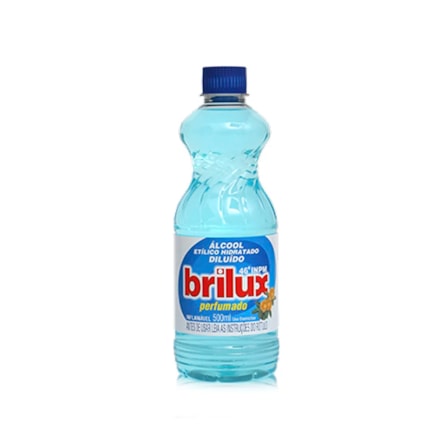 Álcool Brilux Passou Limpou Perfumado Etílico Diluído 500ml