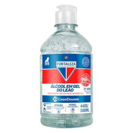 Álcool Gel Corpodourado Times Fortaleza 70% 500ml