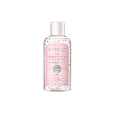 Álcool Gel Higienizante Giovanna Baby Rosa 60ml