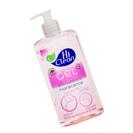 Álcool Gel Higienizante Hi Clear Extrato De Rosas 500ml