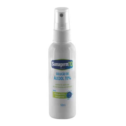 Alcool Líquido 70% Spray Sanagerm 50ml