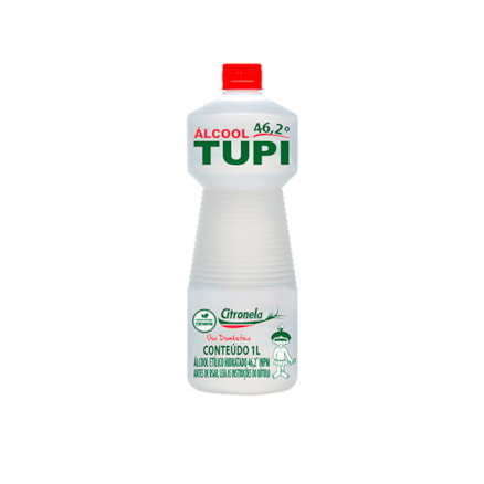 Álcool Tupi Líquido 46,2% Citronela 1l