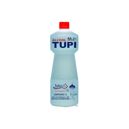 Álcool Tupi Líquido 46,2% Talco 1l