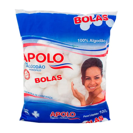 Algodão Apolo Bola 10 Und 100g