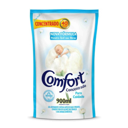 Amaciante Comfort Concentrado Sachê Puro Cuidado 900ml