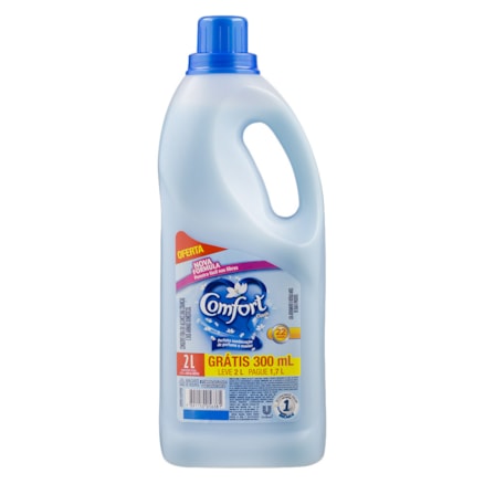 Amaciante Comfort Diluído Classic Leve 2l Pague 1,7l