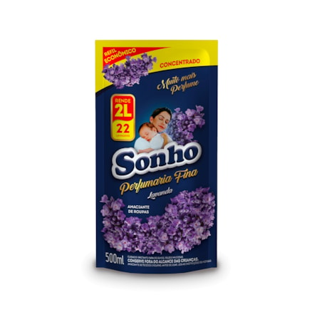 Amaciante Sachê Sonho Concentrado Lavanda Perfumado 500ml