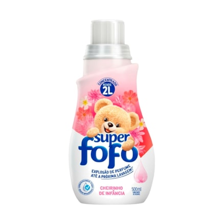 Amaciante Super Fofo Concentrado Cheirinho De Infância 500ml