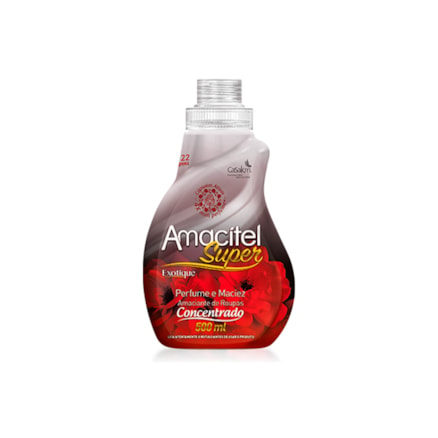 Amacitel Super Exotique Amaciante Roupas Concentrado 500ml