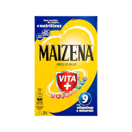 Amido De Milho Maizena Vitaminas E Minerais 200g