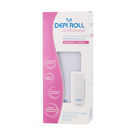 Aparelho Aquecedor Depi-roll Depilação Facial Branco Bivolt