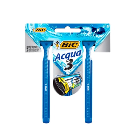 Aparelho De Barbear Bic 3 Acqua 12x2