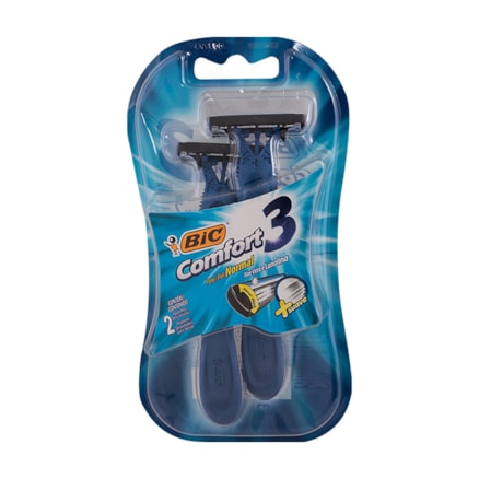 Aparelho De Barbear Bic 3 Comfort Normal 2 Und