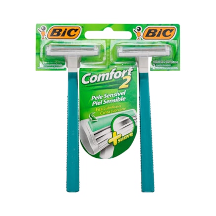 Aparelho De Barbear Bic Comfort Twin Sensitive 12x2