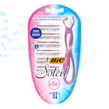 Aparelho De Barbear Bic Soleil Clic 6 Cartuchos