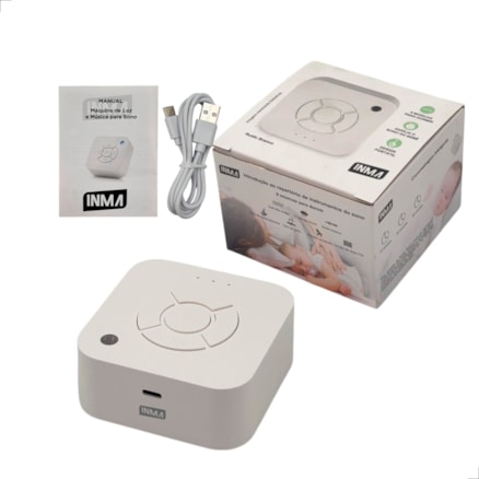 Aparelho de Ruído Branco Relaxante para Bebê Led Bateria USB
