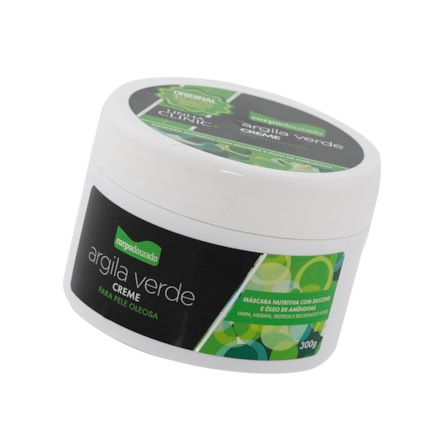 Argila Em Creme Corpo Dourado Verde 300g