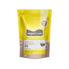 Argila Pó Corpo Dourado Branca 100g