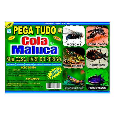 Armadilha Cola Maluca Pega Tudo Moscas E Outros Insetos