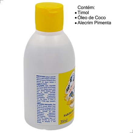 Aseptol Sabonete Líquido 200ml Antisséptico Corporal Higiene Cuidados Sensível