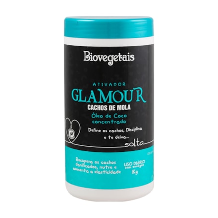 Ativador Biovegetais Glamour Cachos Mola Óleo Coco 1kg