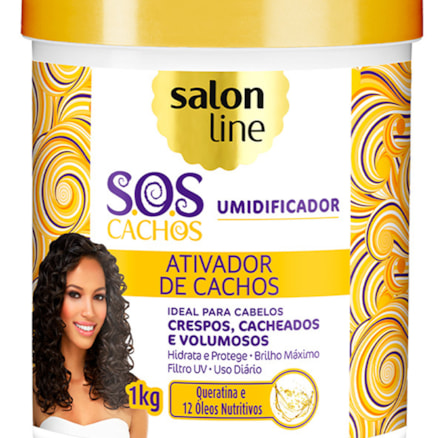 Ativador Cachos Salon Line Querativa Óleos Nutritivos 500g