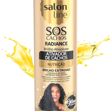 Ativador Cachos Salon Line Radiance Brilho Absoluto 300ml