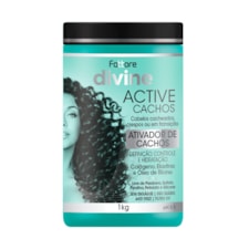 Ativador de Cachos Active Cachos Fattore Divine Cabelos Crespos Cacheados Anti Frizz Filtro UV 1Kg